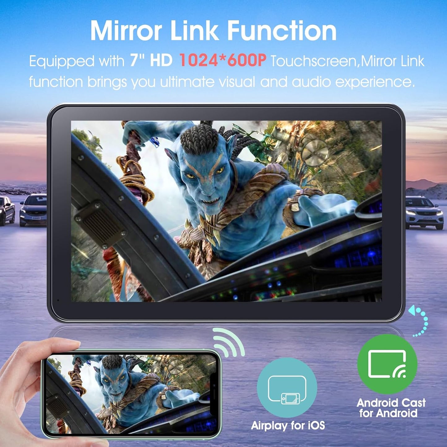 Premium Wireless CarPlay Screen with Backup Camera™